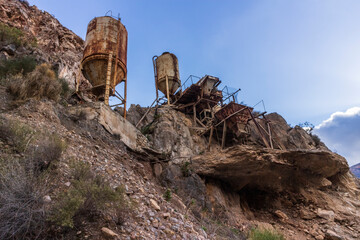 old concrete plant in Cejor in southern Spain