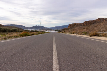 road between mountains in southern Spain