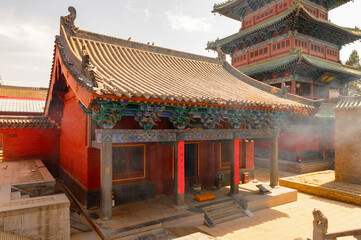 It's Pagoda at the Authentic Shaolin Monastery (Shaolin Temple), a Zen Buddhist temple. UNESCO World Heritage site