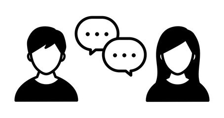 コミュニケーションのアイコンのセット／イラスト／ビジネス