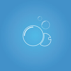 Bubble  icon vector