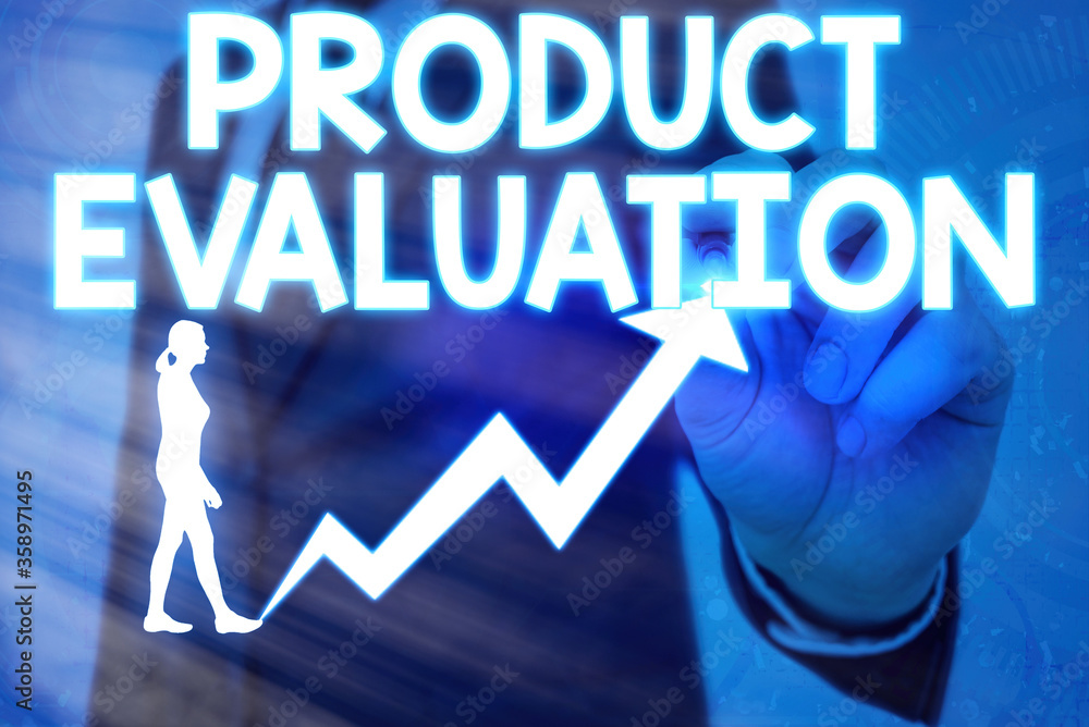 Poster handwriting text product evaluation. conceptual photo kind of opinion was in the evaluator views and