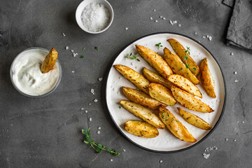 Baked potato wedges