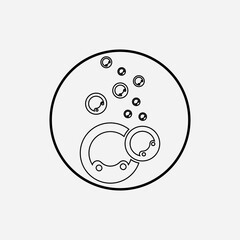 Bubble  icon vector