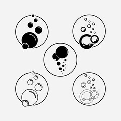Bubble  icon vector