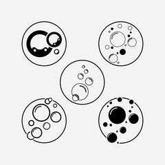 Bubble  icon vector