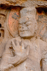 It's Longmen Grottoes ( Dragon's Gate Grottoes) or Longmen Caves.UNESCO World Heritage of tens of...