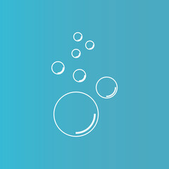 Bubble  icon vector