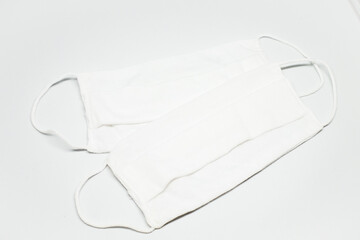 Cotton fabric face masks.