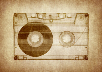 old audio cassette tape