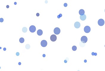 Light BLUE vector pattern with christmas snowflakes.