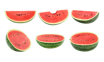 Watermelon isolated on white background.