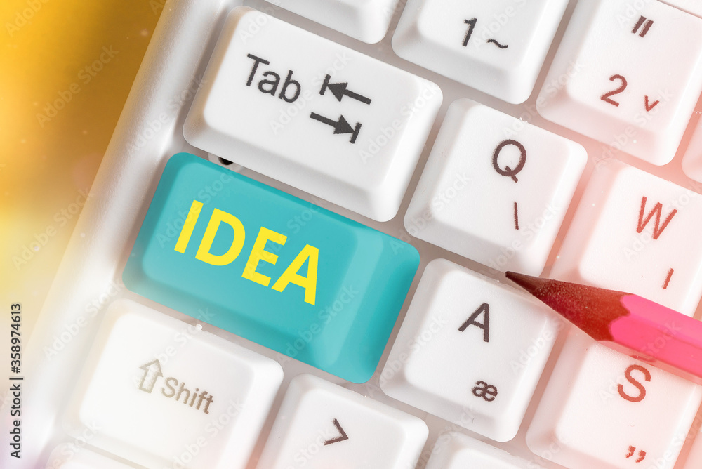 Poster writing note showing idea. business concept for impression that tries to portray the overarching sco