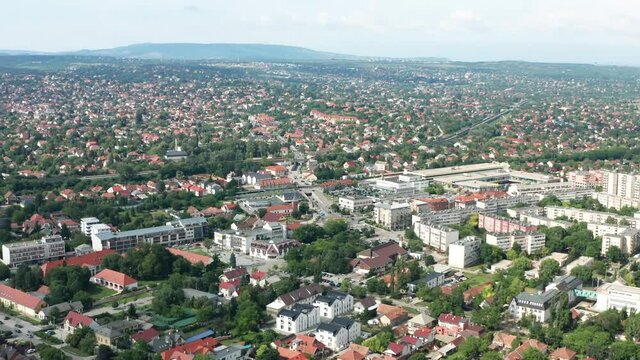 Erd, Hungary aerial view in summer.
