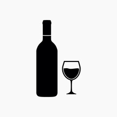 wine icon vector sign  symbol
