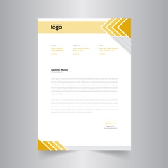 Business style letter head templates for your project design. © Xvector