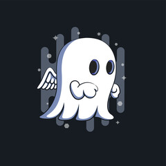 ghost cartoon monster