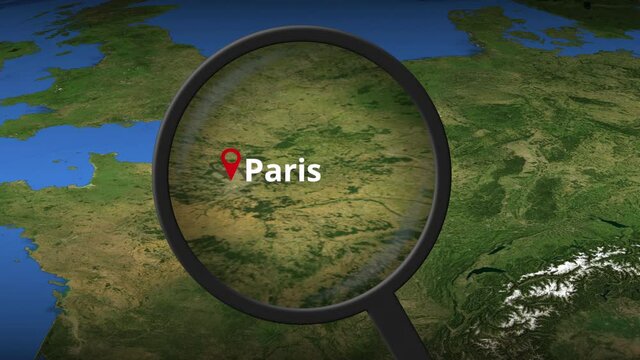 Loupe finds Paris city on the map