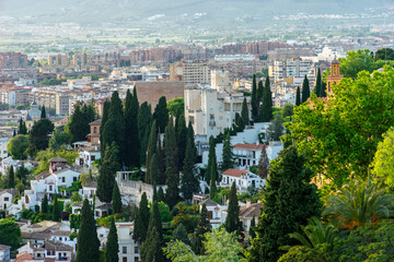 Naklejka premium Granada Spain photos of the city of the Alhambra