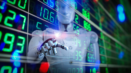 Obraz premium Financial technology concept