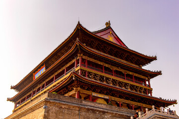 It's Drum Tower of Xi'an is one of the symbols of the city. It was erected in 1380 during the early Ming Dynasty