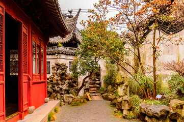 It's Yu or Yuyuan Garden (Garden of Happiness), an extensive Chinese garden located Old City of Shanghai, China
