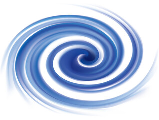 Vector background of cobalt swirling water texture