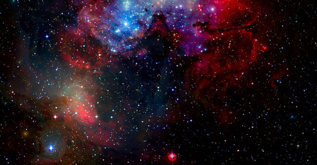 Nebula night sky. Elements of this image furnished by NASA