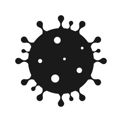 Coronavirus Bacteria (COVID-19) Germ Icon Silhouette