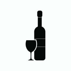 wine icon vector sign  symbol