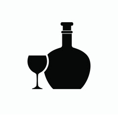 wine icon vector sign  symbol