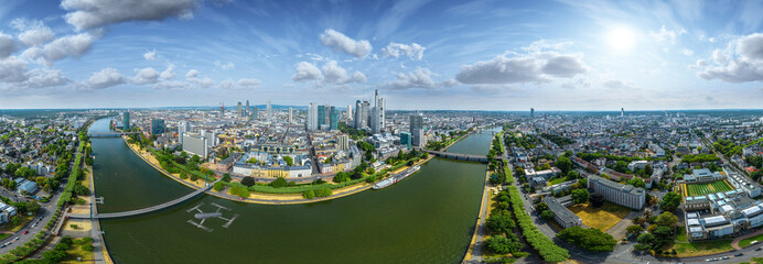 Frankfurt Main Skyline Germany 360° vr