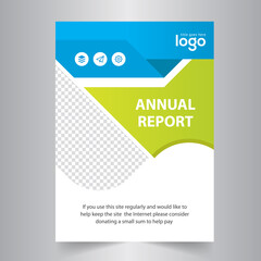 Abstrat Annual Report Cover Design Template.