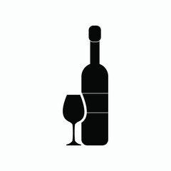 wine icon vector sign  symbol