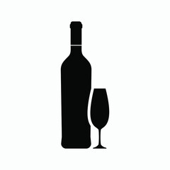 wine icon vector sign  symbol