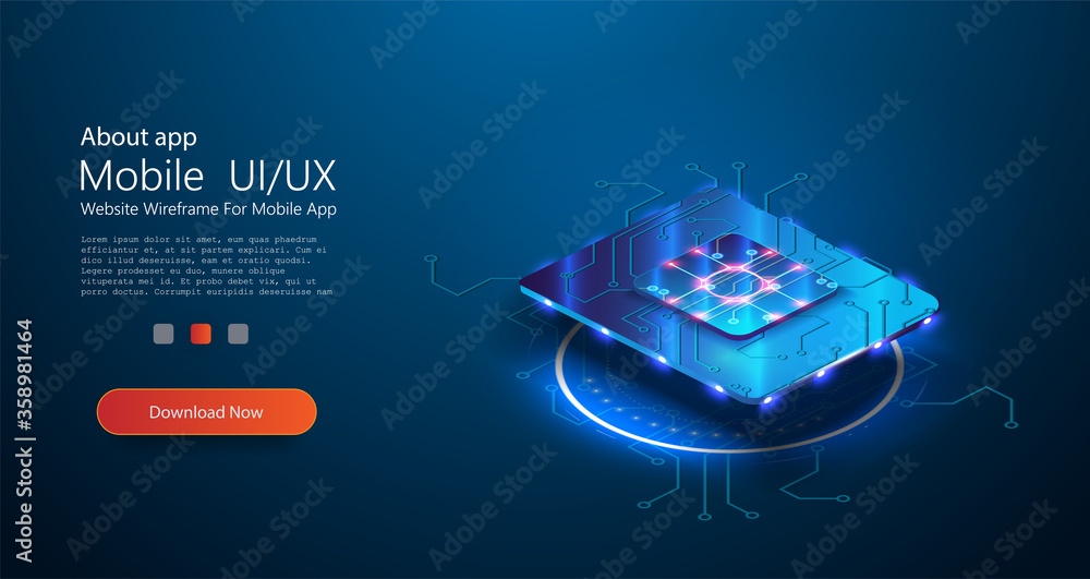 Leinwandbilder concept for mobile sim card technology and network. sim card chip sign. embedded sim concept. futuri