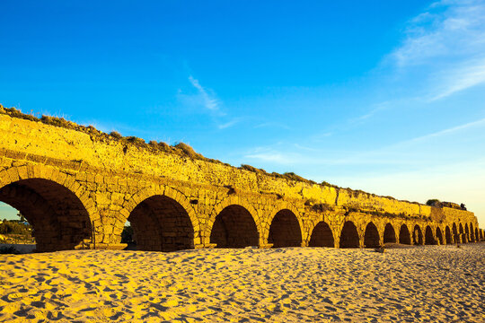 The ancient Roman aqueduct