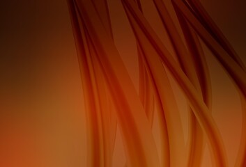 Dark Orange vector abstract blurred background.