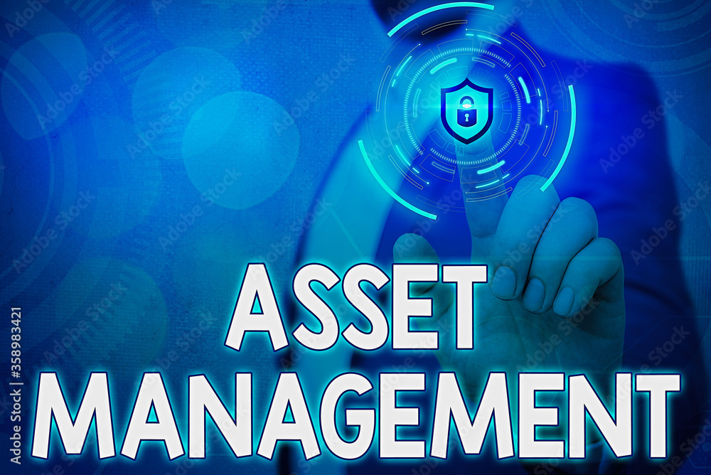 Poster handwriting text writing asset management. conceptual photo precise handling of resources for future