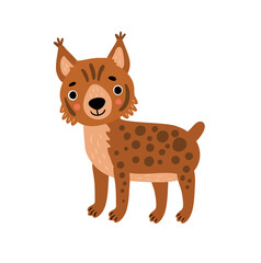Lynx. vector illustration. Cute character. © Guz Anna
