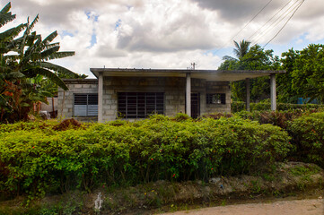 Fototapeta na wymiar House in the province of Cienfuegos, Cuba