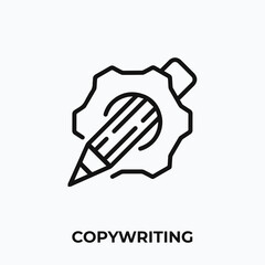 copywriting icon vector. copywriting sign symbol