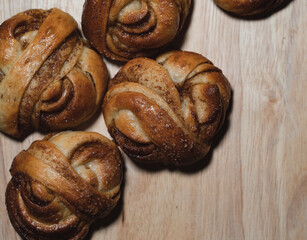 Kardemummabullar, a popular Swedish cardamom bun. 