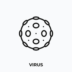 virus icon vector. virus sign symbol