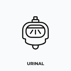 urinal icon vector. urinal sign symbol