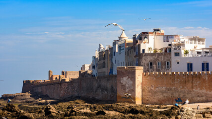 It's Fortified citadel and walls in Essouira Morocco