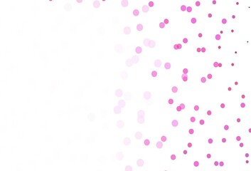 Light Pink vector background with xmas snowflakes.