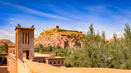 It's Ait Benhaddou, a fortified city, the former caravan way from Sahara to Marrakech. UNESCO World Heritage, Morocco