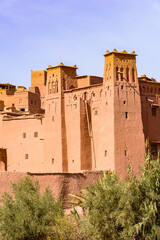 It's Part of the Castle of Ait Benhaddou, a fortified city, the former caravan way from Sahara to Marrakech. UNESCO World Heritage, Morocco
