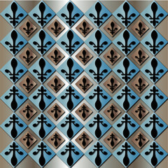 seamless pattern with geometric shapes